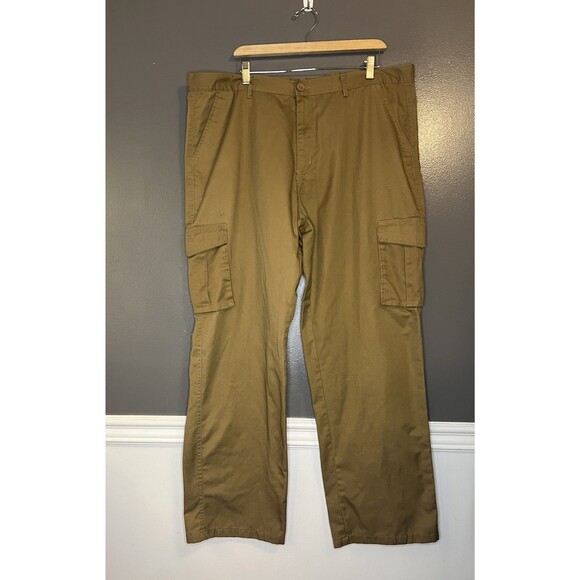 Denim & Rivets Cargo Pants Mens 42/30 Utility Workwear Cotton Blend Pockets - Picture 1 of 9